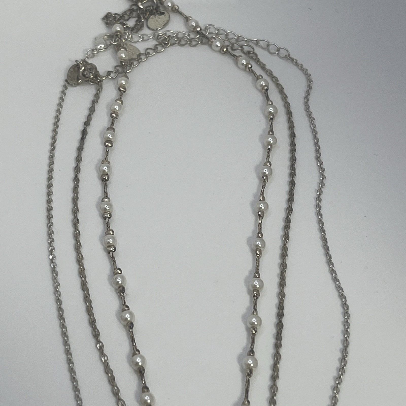 Lot Of 3 Vintage Y2K Claire’s Special Occasion Rhinestone Adj Length Necklaces