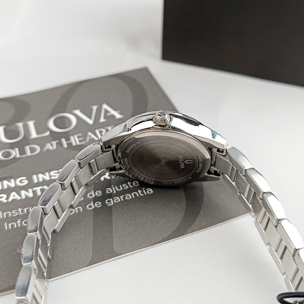 New Bulova Sutton 96P219 Diamond White Dial Quartz Stainless Steel Women’s Watch