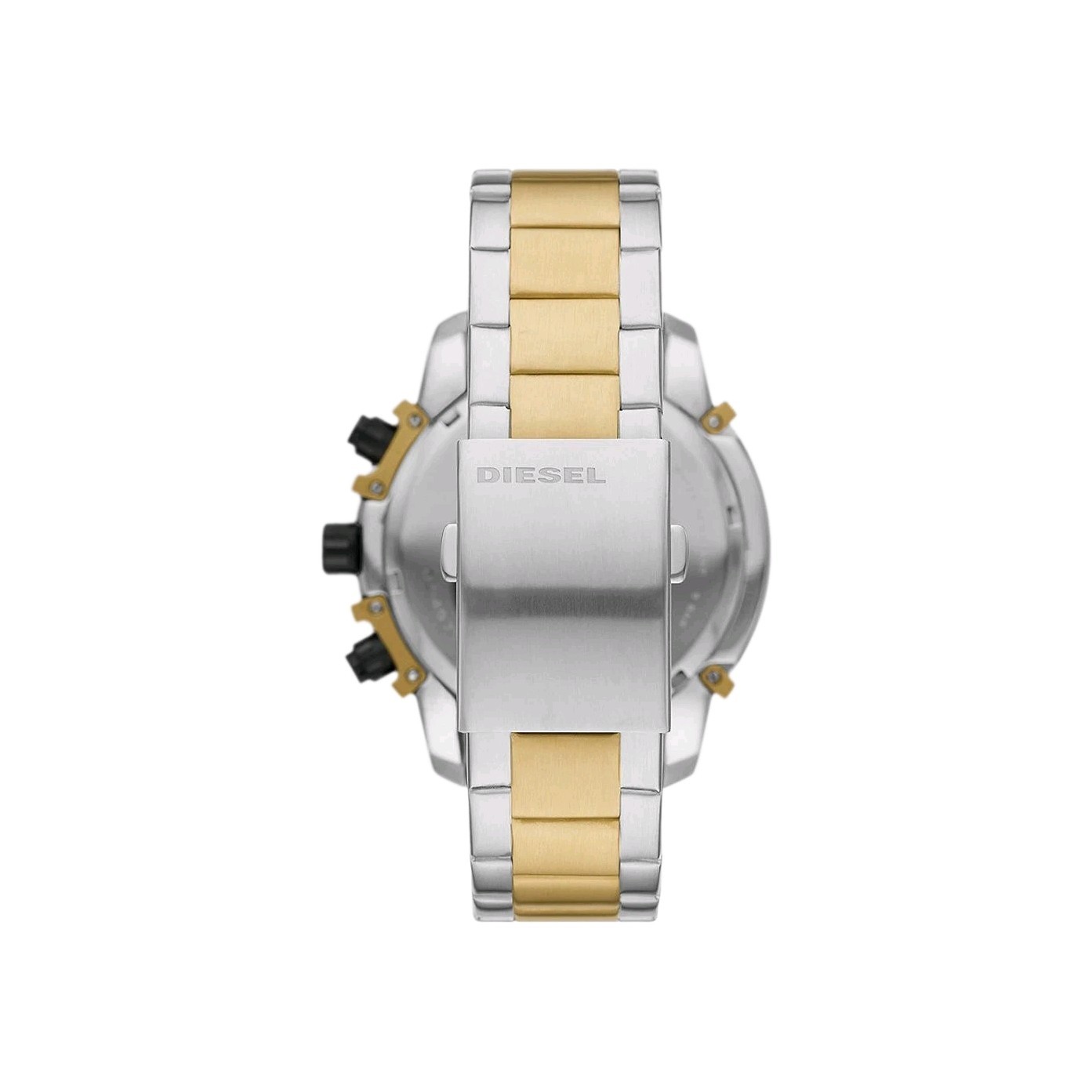 DIESELSteel Quartz Watch – Chronograph – Silver and Gold Plated
