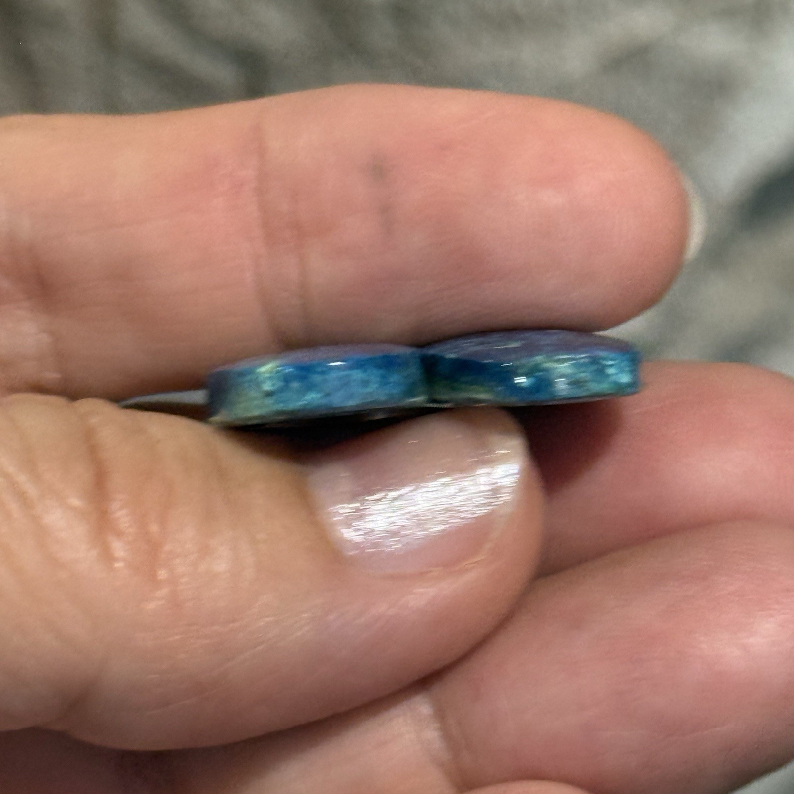 22.9ct 20.2×12.3×4.2mm Pair Of Rare Dark Blue Shattuckite Oval Cabochons Gems