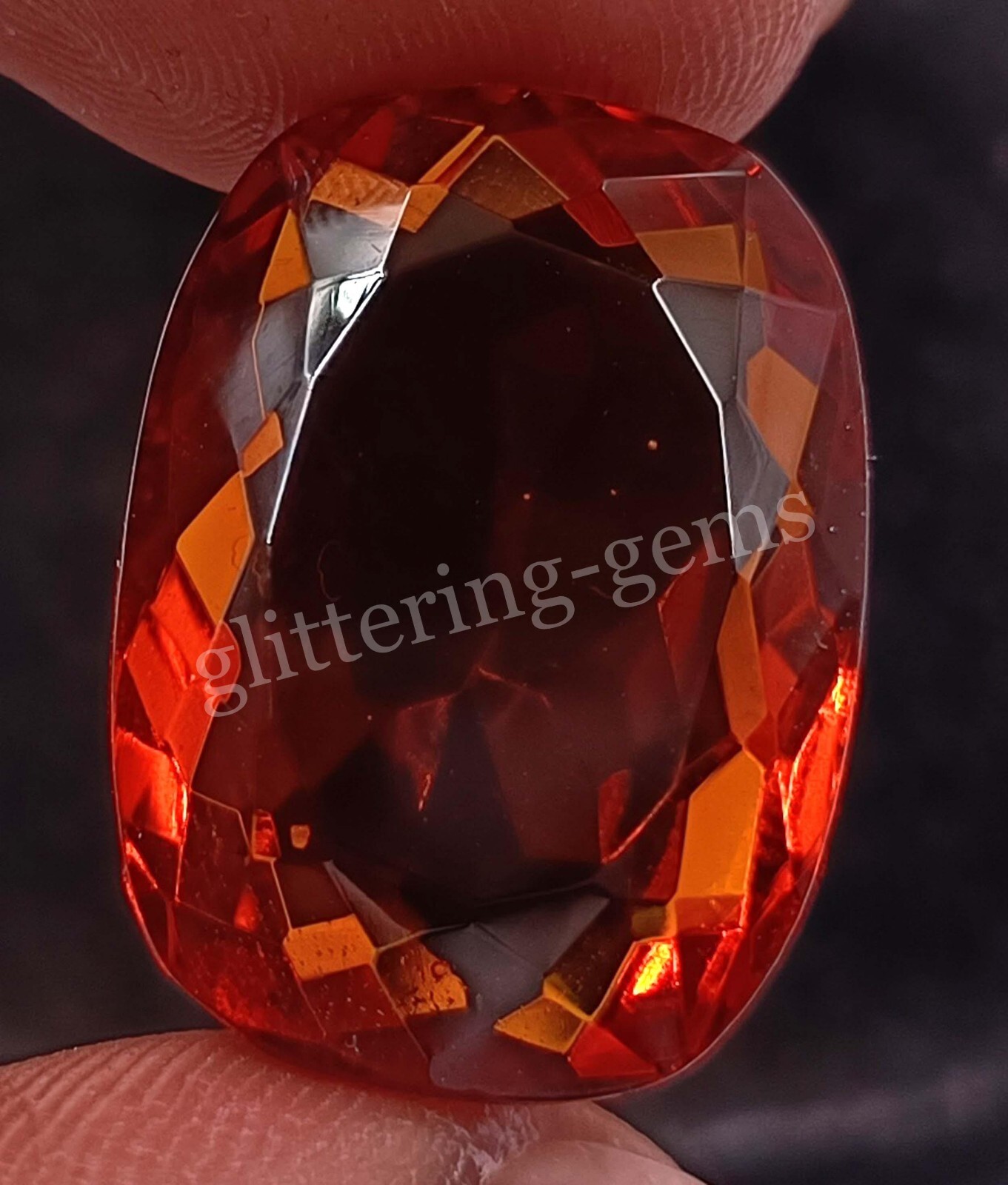 20.00 Ct Natural Padparadscha Sapphire Cushion Cut Certified Loose Gemstone M25
