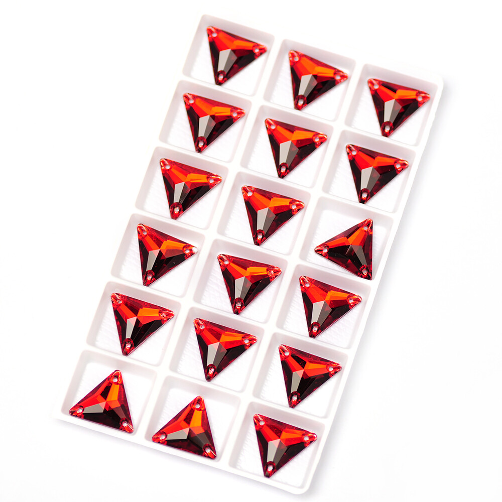 Triangle DIY Sewing Crystal Strass Sew On Stones Glass Beads FlatBack Rhinestone