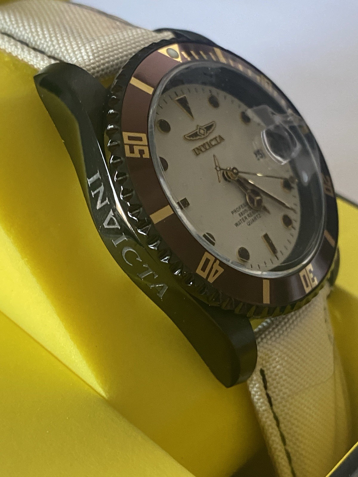 Brand New Invicta Pro Diver Exovian Men’s Watch 42mm Beige (50536)