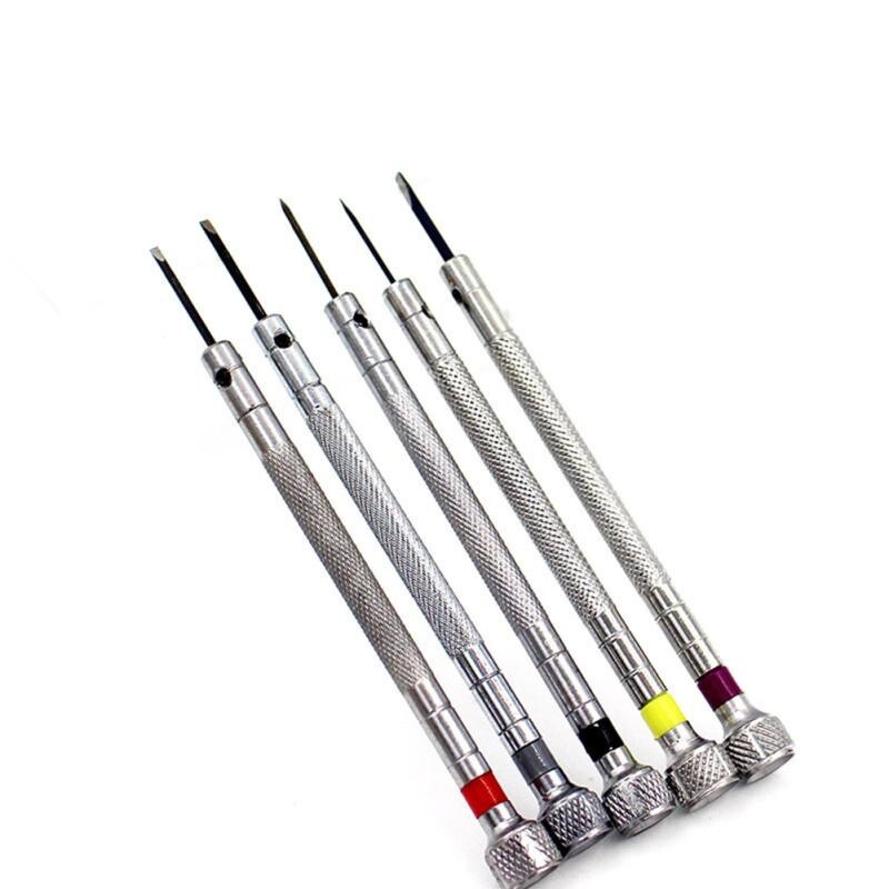 5 Piece Watch Maker Jeweller Screwdriver Set 0.8mm, 1.0mm, 1.2mm, 1.4mm, 1.6mm