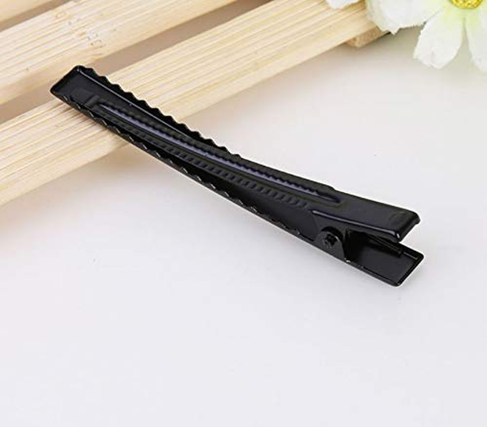 Alligator Hair Clip, 30 pcs Flat Top with Teeth Single Prong Metal Clips Hair…