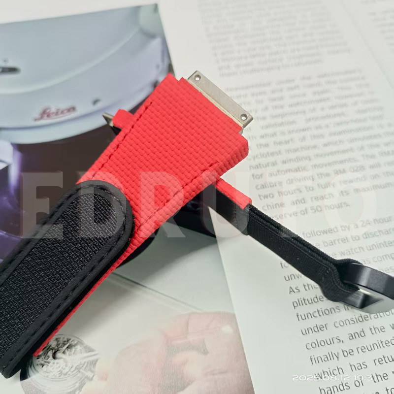 Red Medium Hybrid Watch Band Strap Fits Richard Mille RM011 RM11-03 M