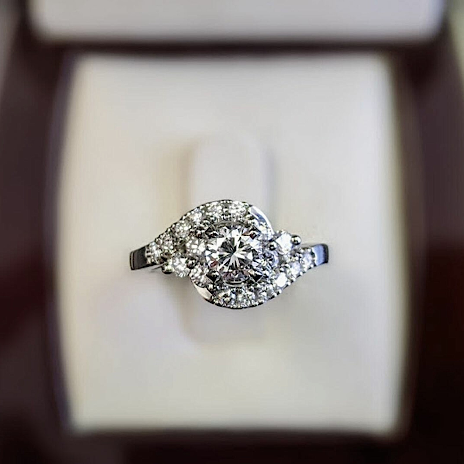 Diamond Engagement Ring 14k White Gold IGI Certified Lab Grown 2.75 Ct Round Cut