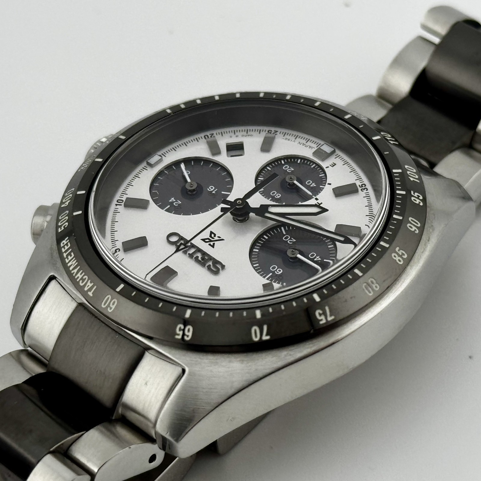 SEIKO PROSPEX SPEEDTIMER SBDL101 Solar Chronograph Panda Dial Limited Watch
