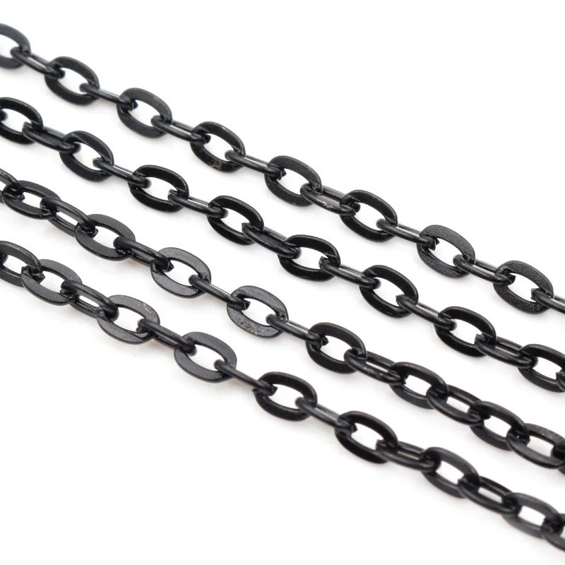 Wholesale 5M In Bulk Factory Round Rolo DIY Chains Stainless Steel