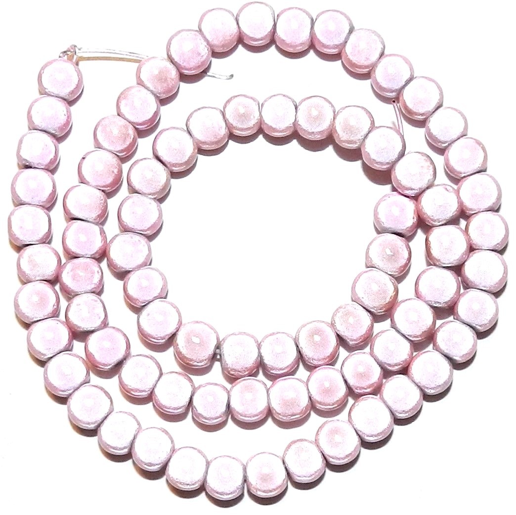 APL223 Pink 6mm Round “Glowing” Acrylic Wonder Beads 16″