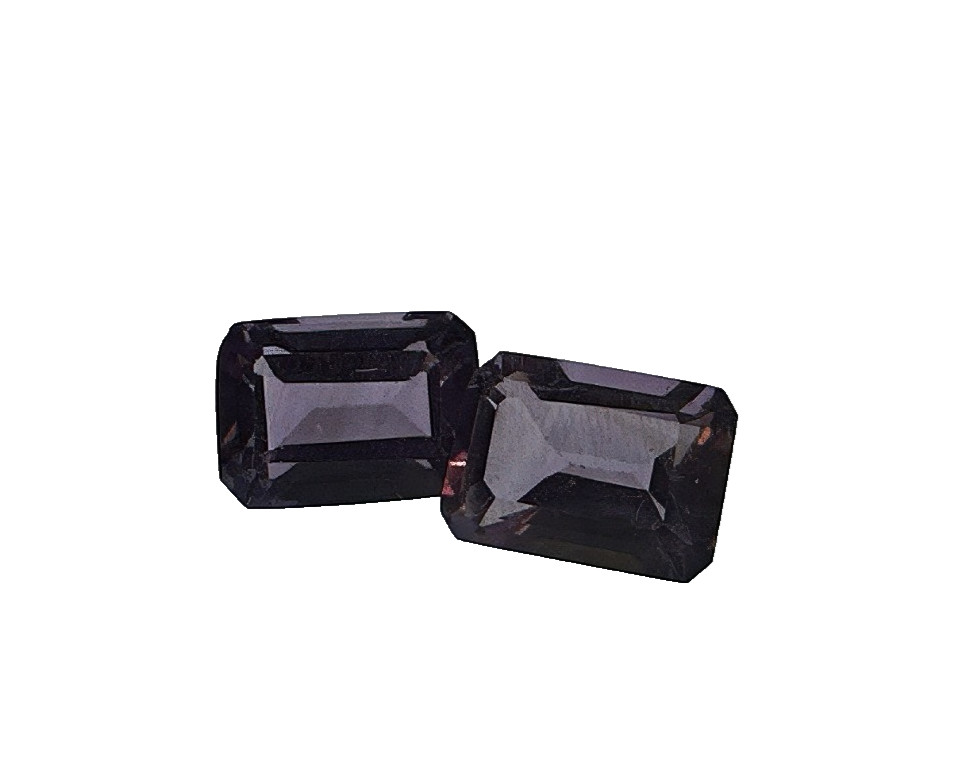 Amethyst Matched Pair 7x5mm Emerald Cut – Approx 2.00 TCW Loose Gemstones