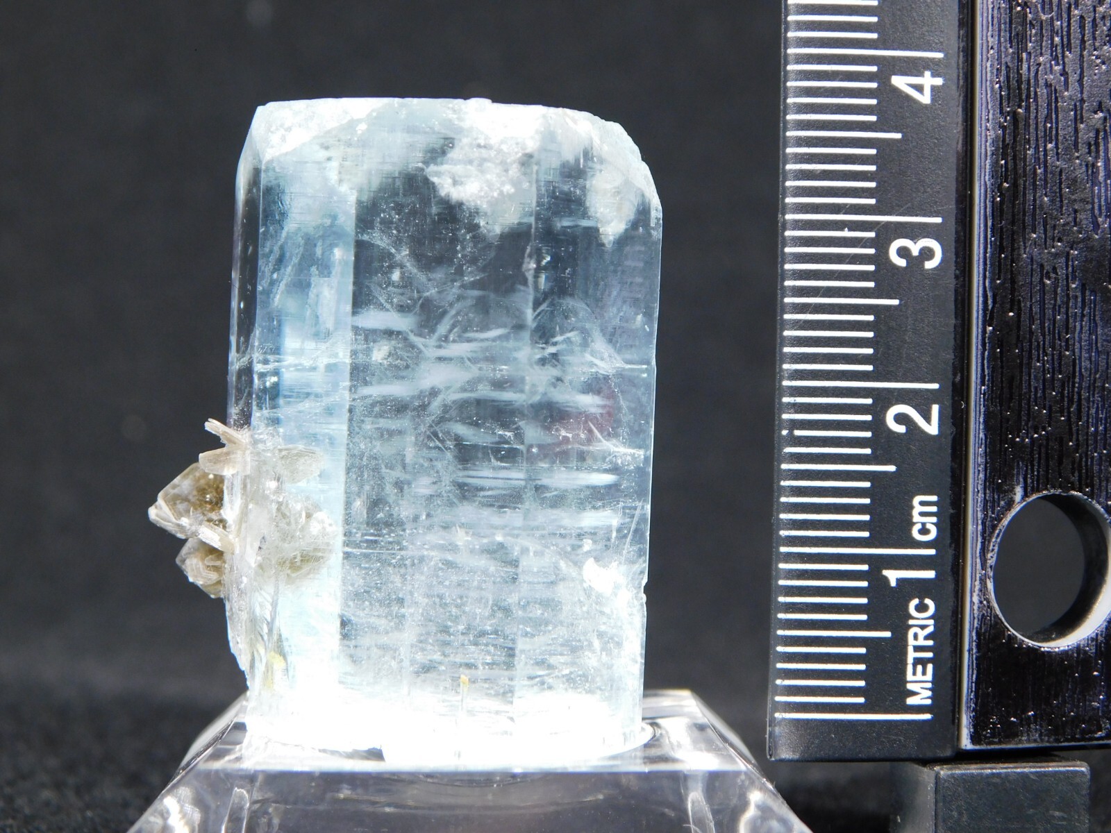 VERY Translucent! BLUE Terminated AQUAMARINE Crystal Pakistan 203ct