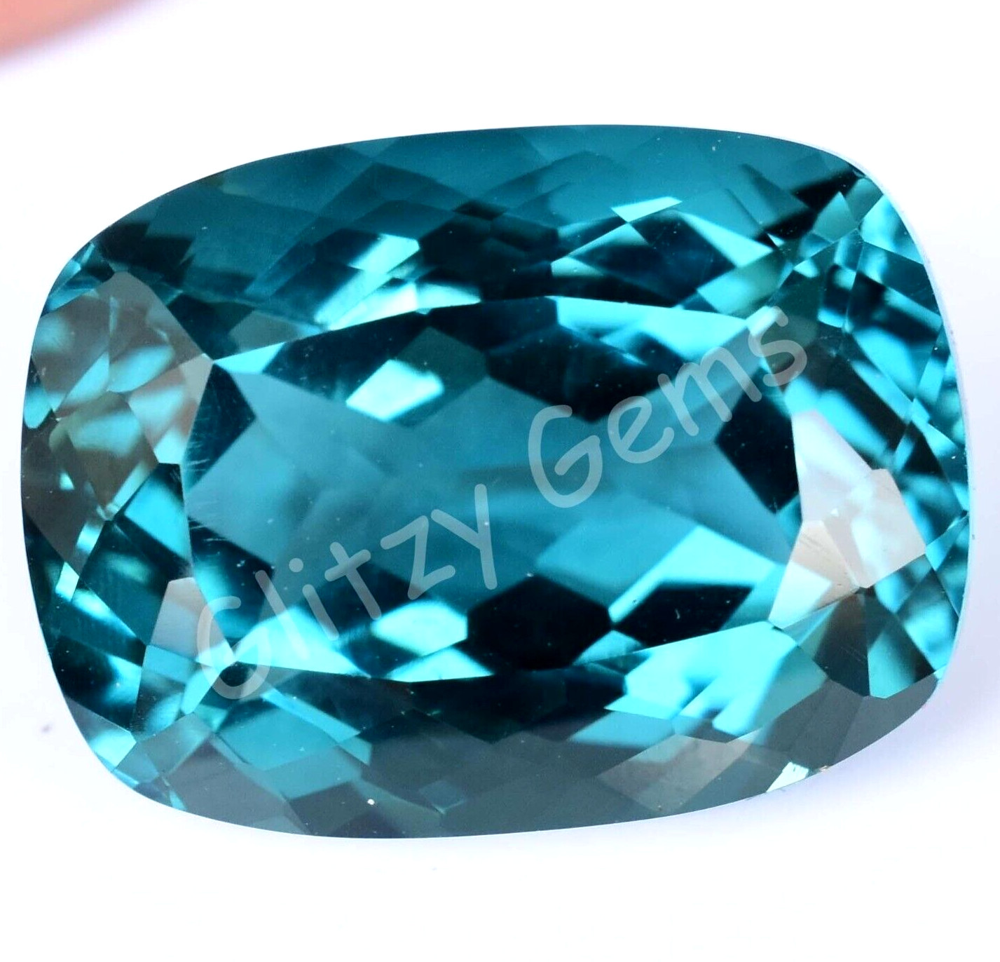 Natural 43.60 Ct Paraiba Tourmaline Greenish Neon Blue Copper Loose Gemstone