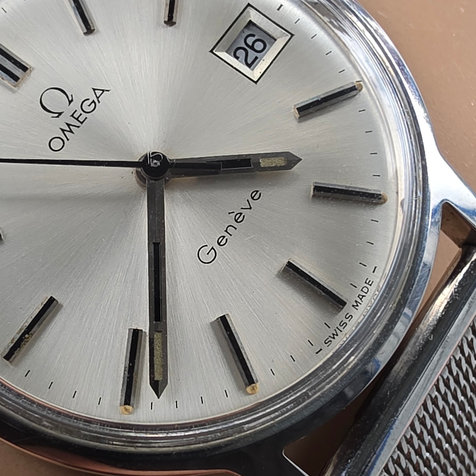 Vintage OMEGA Geneve men’s manual wind watch Ref:136.0098 Date swiss 1972