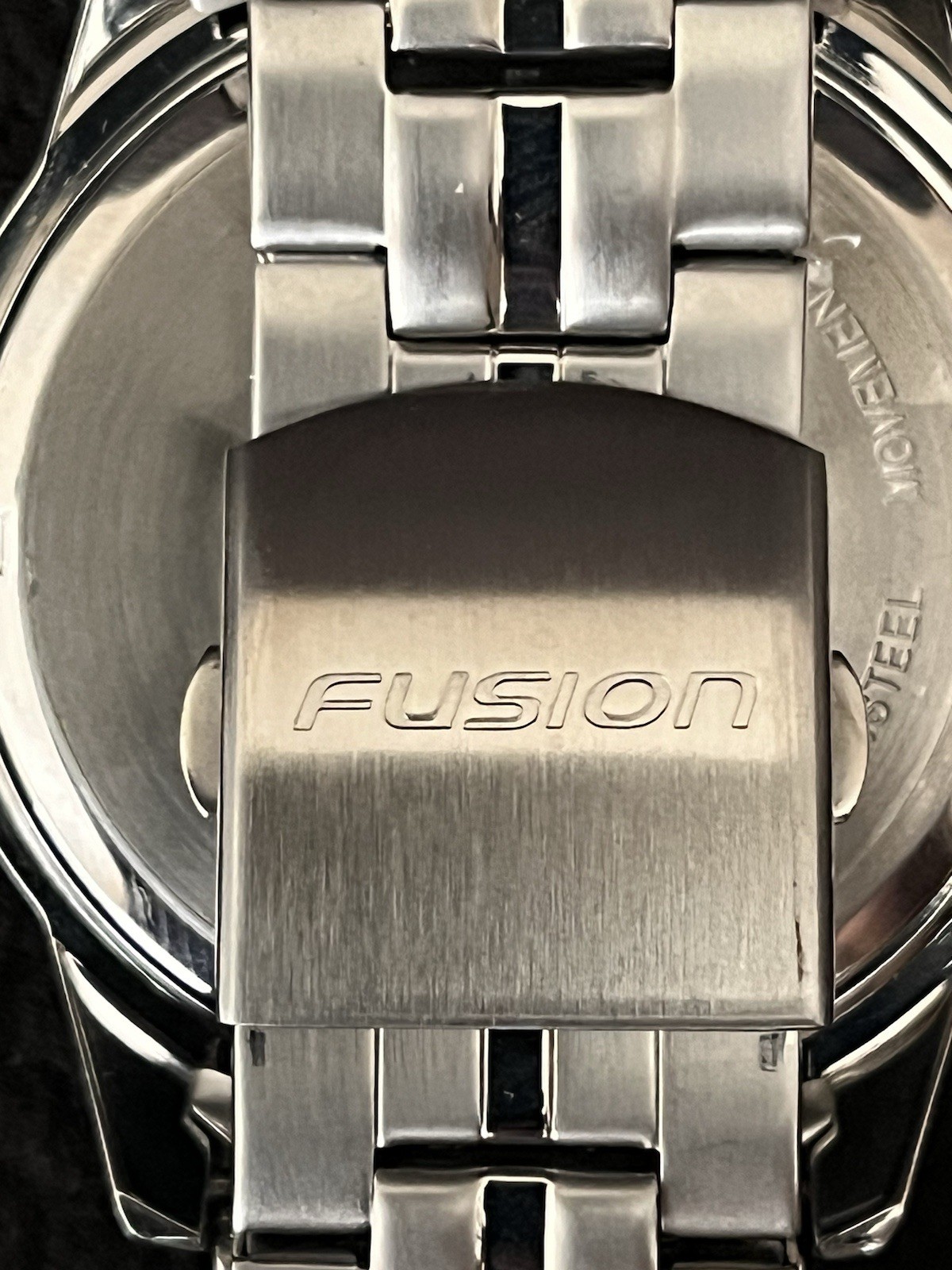 Mens 44mm Stainless Steel Lorus Chronograph Fusion/Sports Series VD53-X048 Watch