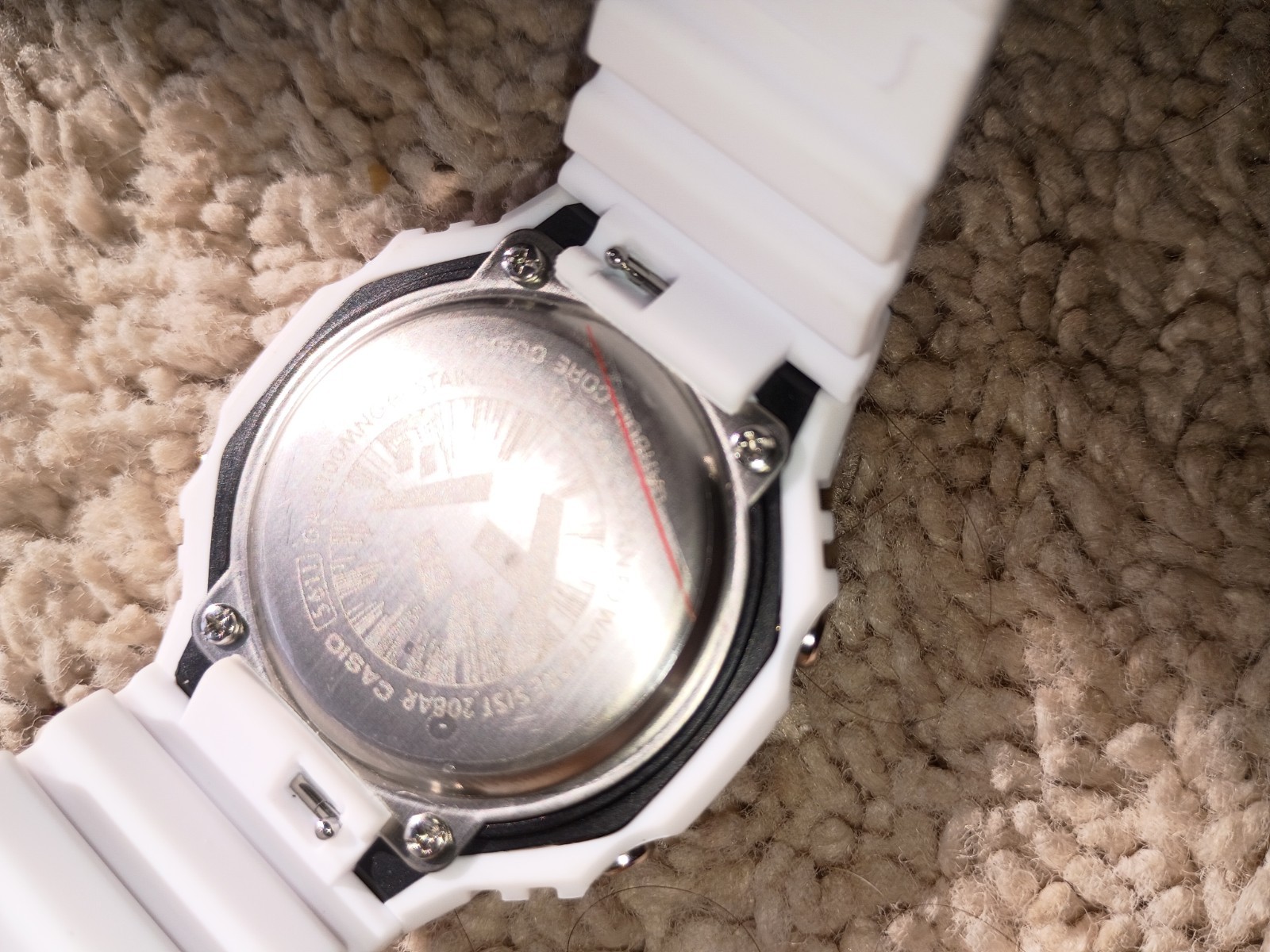 Casio Manga White 3-D Cartoon, Comic Book Theme
