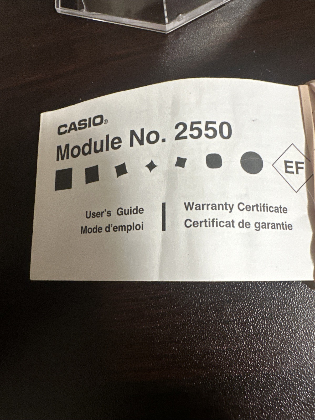 Casio EDB-610 DataBank Module No. 2550 Wrist Watch for Men Never Worn New Batt.