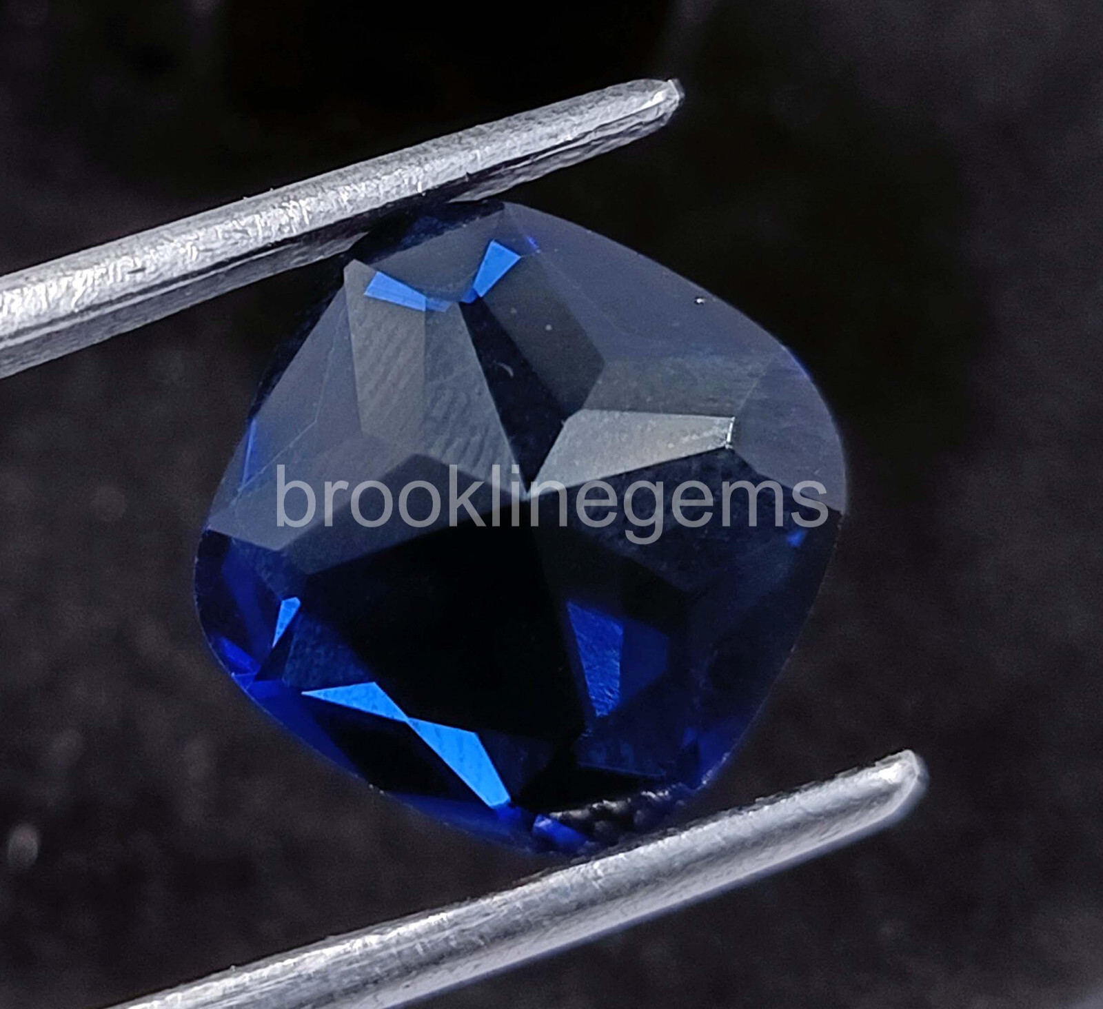 5 Ct Princess Cut Natural Blue Sapphire EGL Certified Loose Gemstone 4RDQ