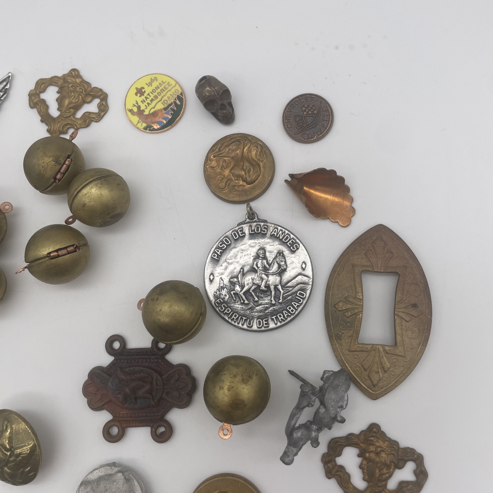 Vintage Metal Jewelry Making Findings Parts & Charms Mixed Lot
