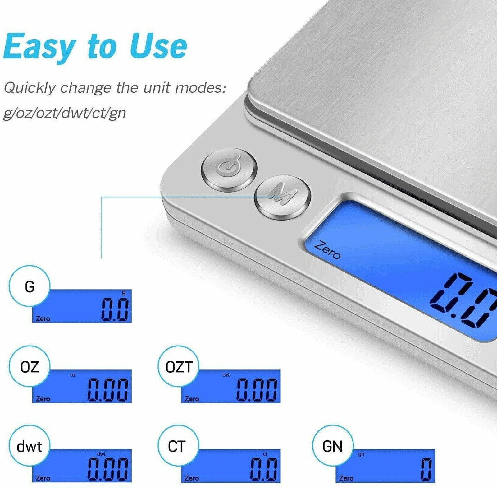 0.01g High Precision Stainless Steel Digital Pocket Jewelry Kitchen Weigh Scale