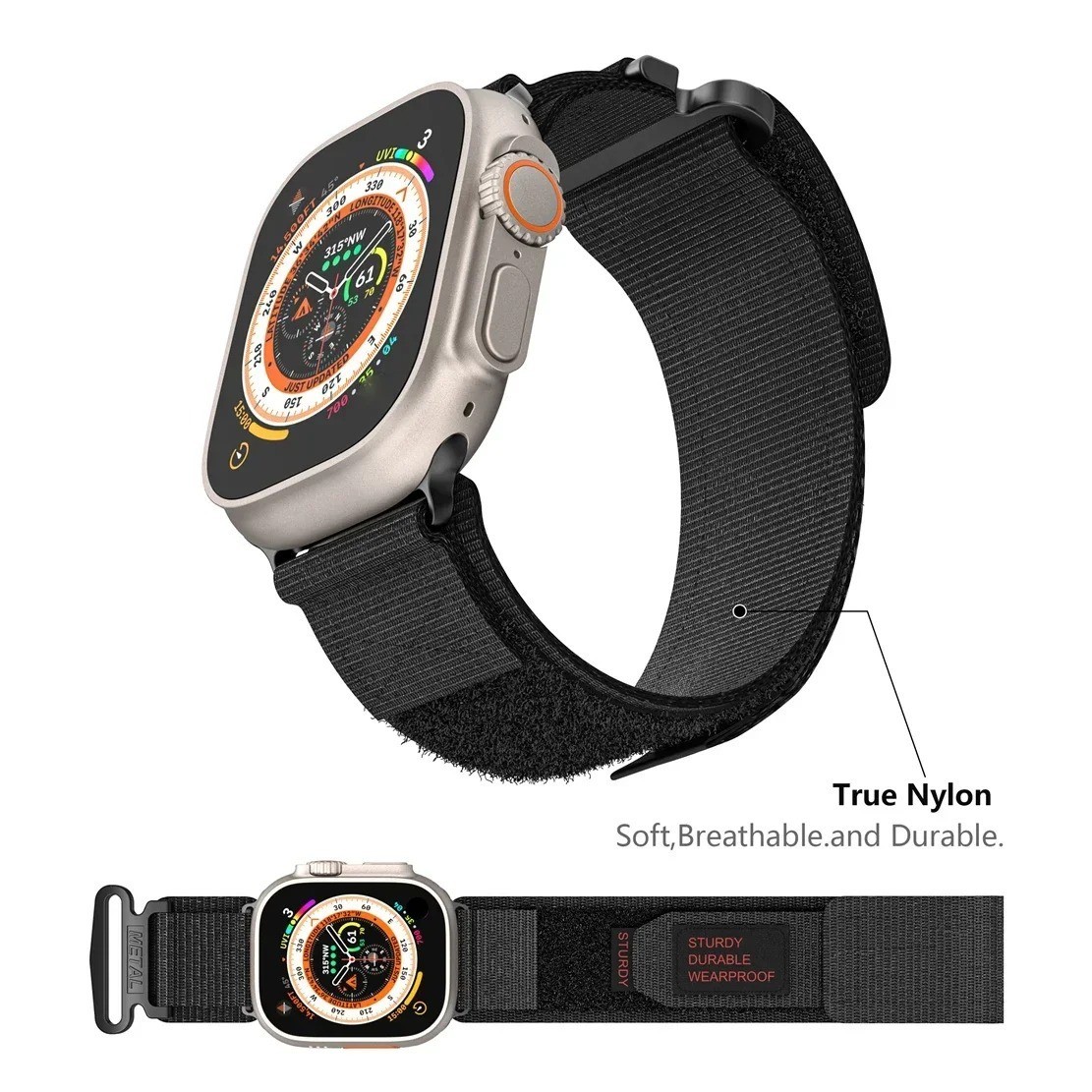 NEW Nylon Strap Band For Apple Watch Series 11-1 SE 1/2/3 Ultra 1/2/3 38mm-49mm
