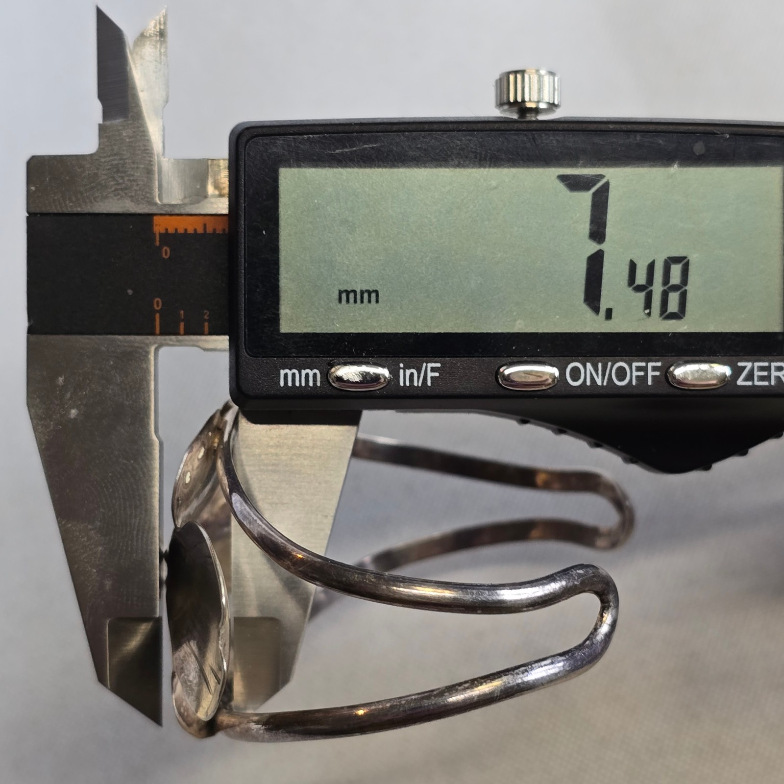Sterling Silver Bracelet 16.55g Fine Jewelry 6″ Cuff Open End