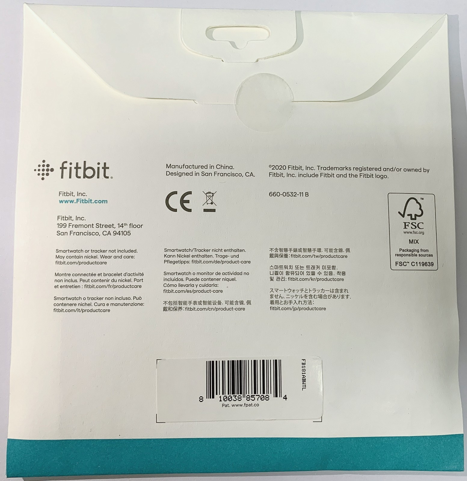 Fitbit Charge 5 & Charge 6 OEM Replacement Strap Wristband S Sizes Blue – USA