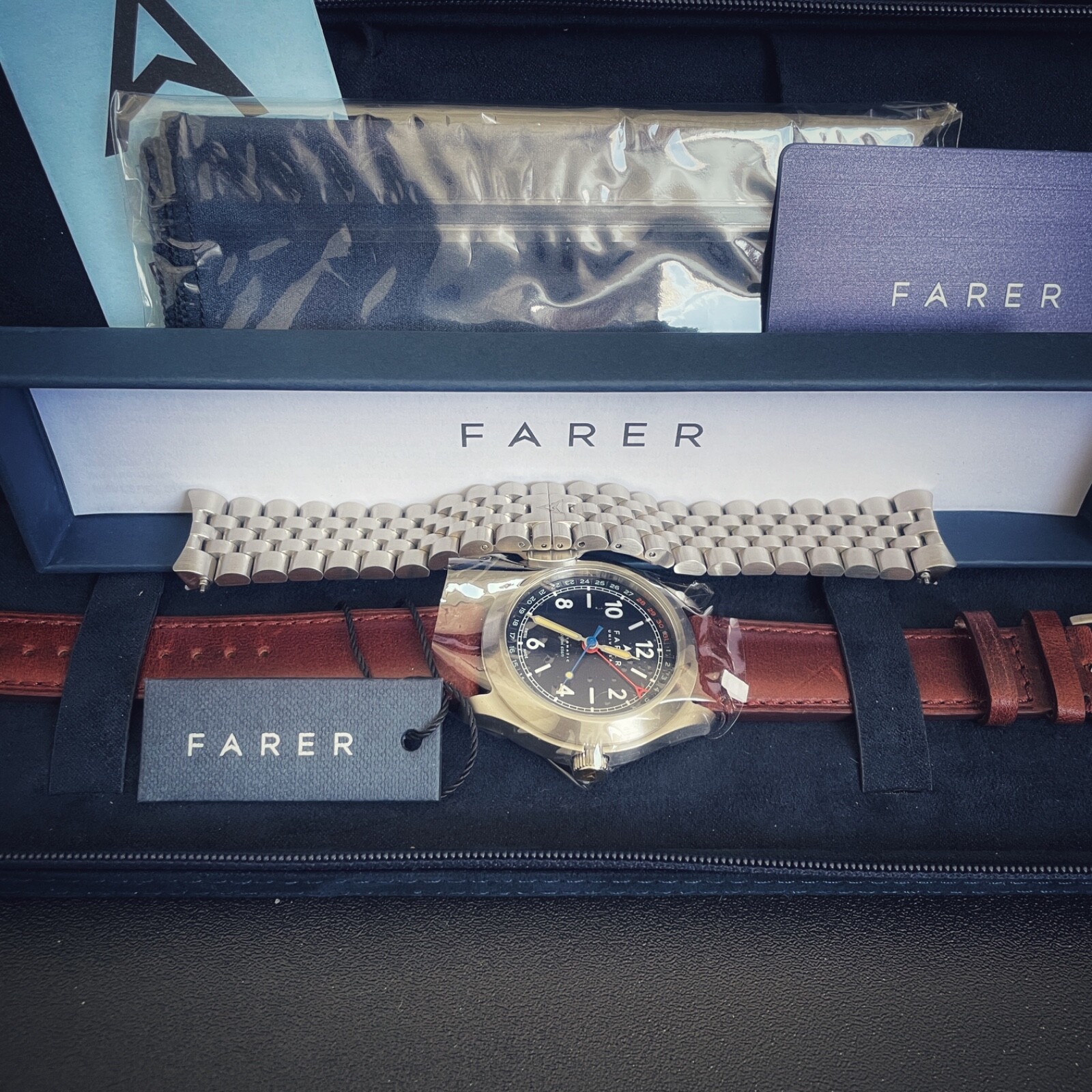 Farer Lomond Automatic Field Watch 39.5mm Bracelet + Unworn Horween Leather 2023
