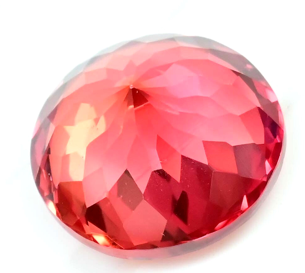 Flawless Natural imperial Topaz 17.70 Ct Round AGL Certified Rare Loose Gemstone