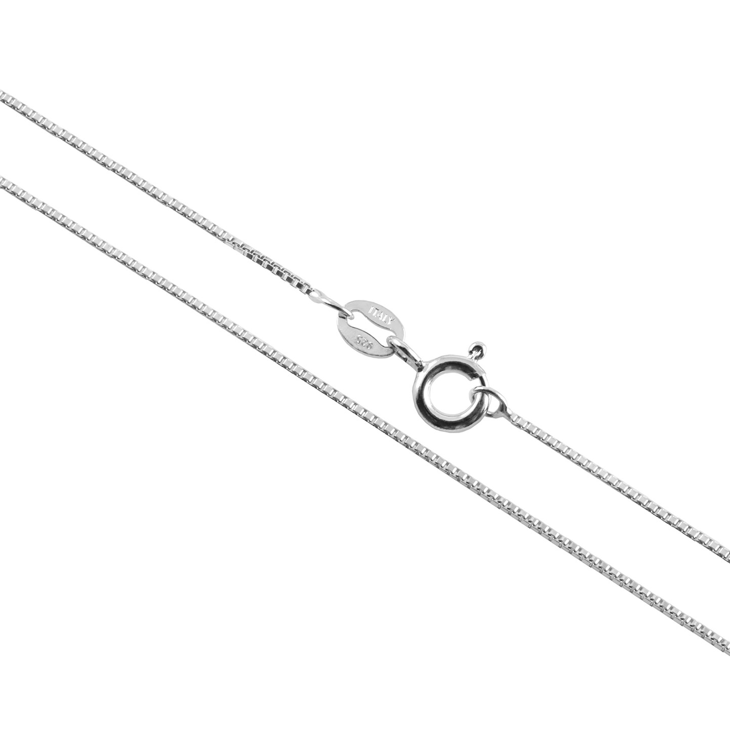 925 Sterling Silver Crossless Jesus Christ 16mm Pendant Charm with Box Necklace