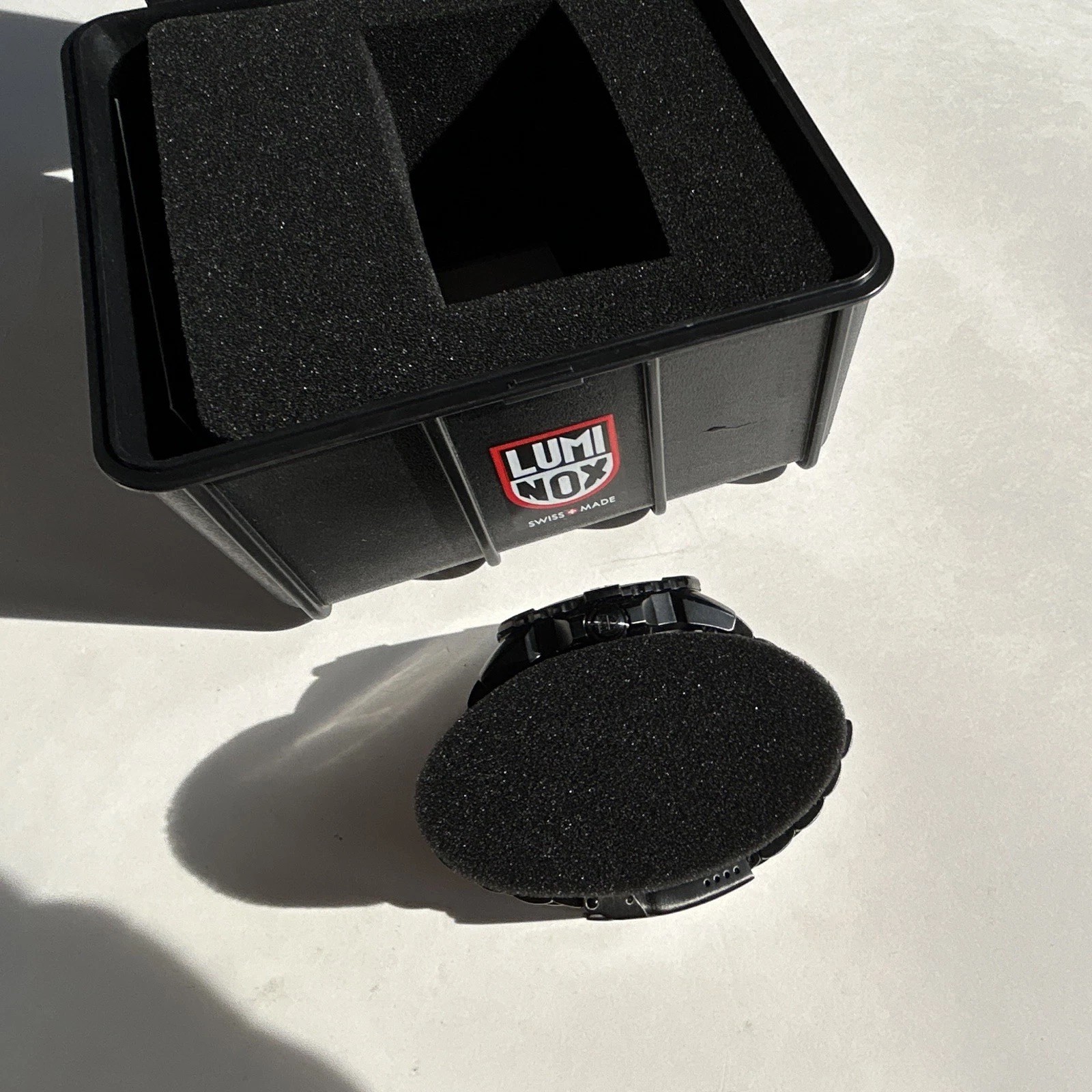 Luminox Navy SEAL Men’s Quartz 200m 45mm Black Dial SS Bracelet Date w/ Box