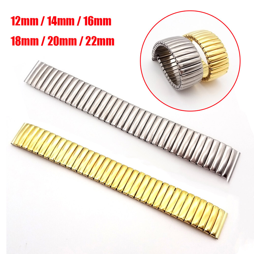 12 – 22mm Stretch Expansion Spring Stainless Steel Watch Band Strap Bracelet USA