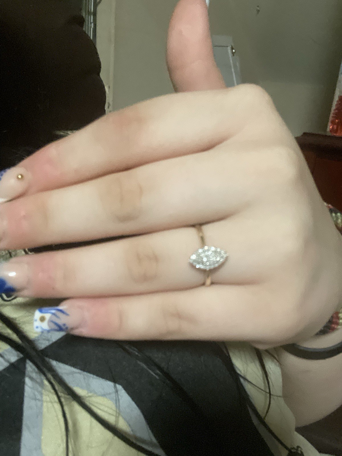 Forever Bride 10K Gold Diamond Engagement Ring 1/5 CTTW Sz 7