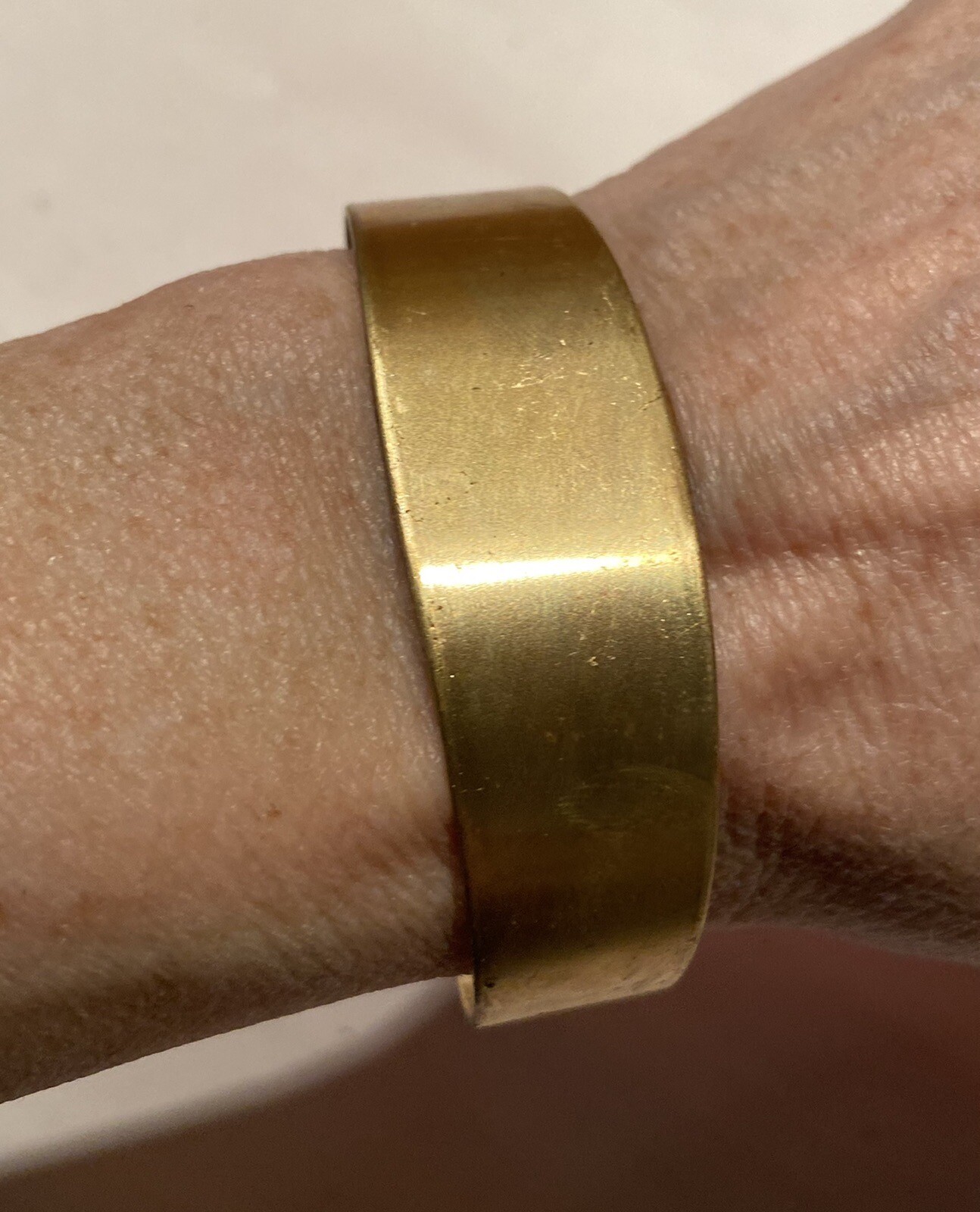 10 pc. Raw Brass Cuff Bracelet- Vintage Arm Band Jewelry -Tapered