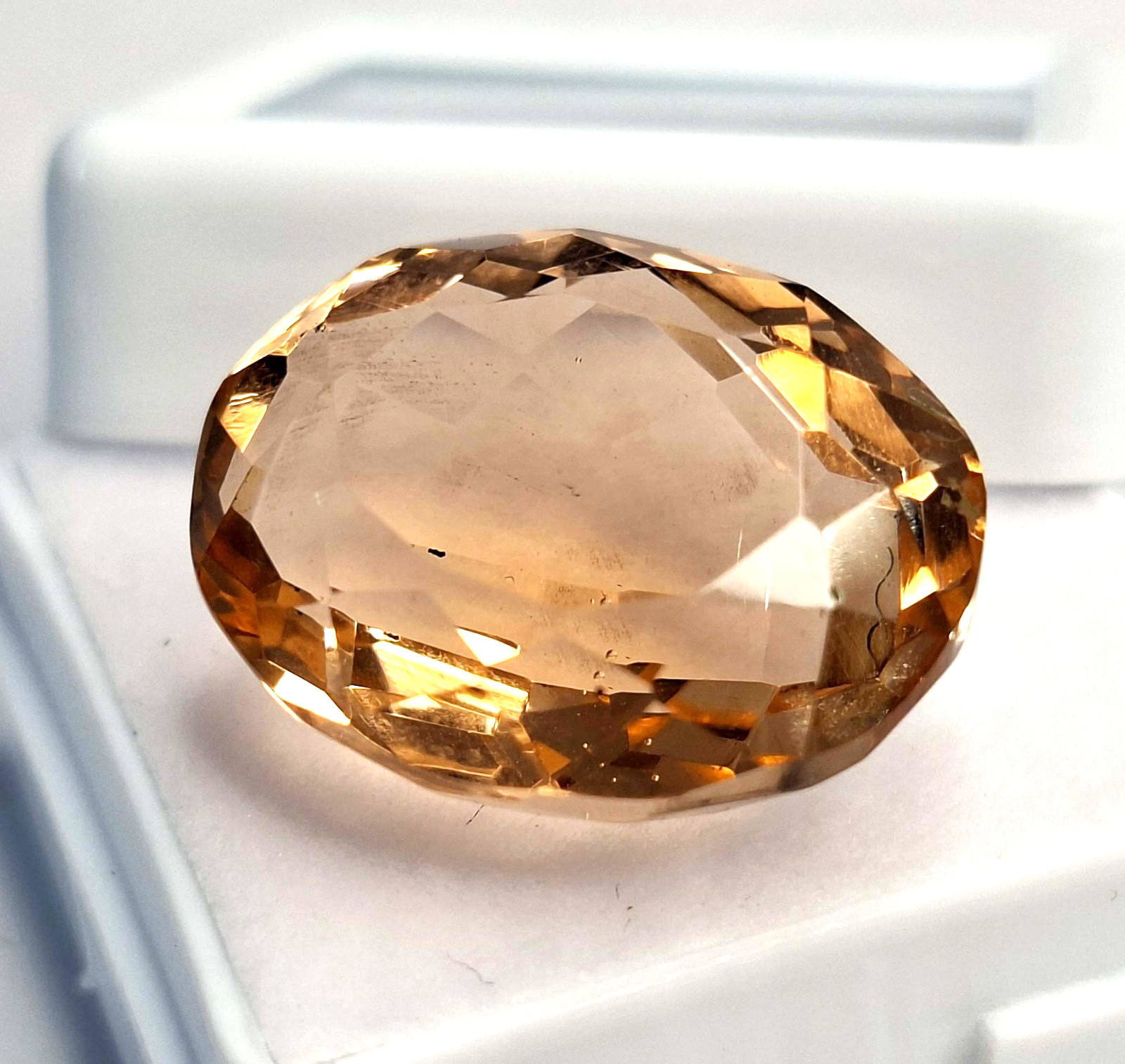 Light Brown Morganite Oval Cut 16-18 Ct Natural Certified Loose Gemstone RK879