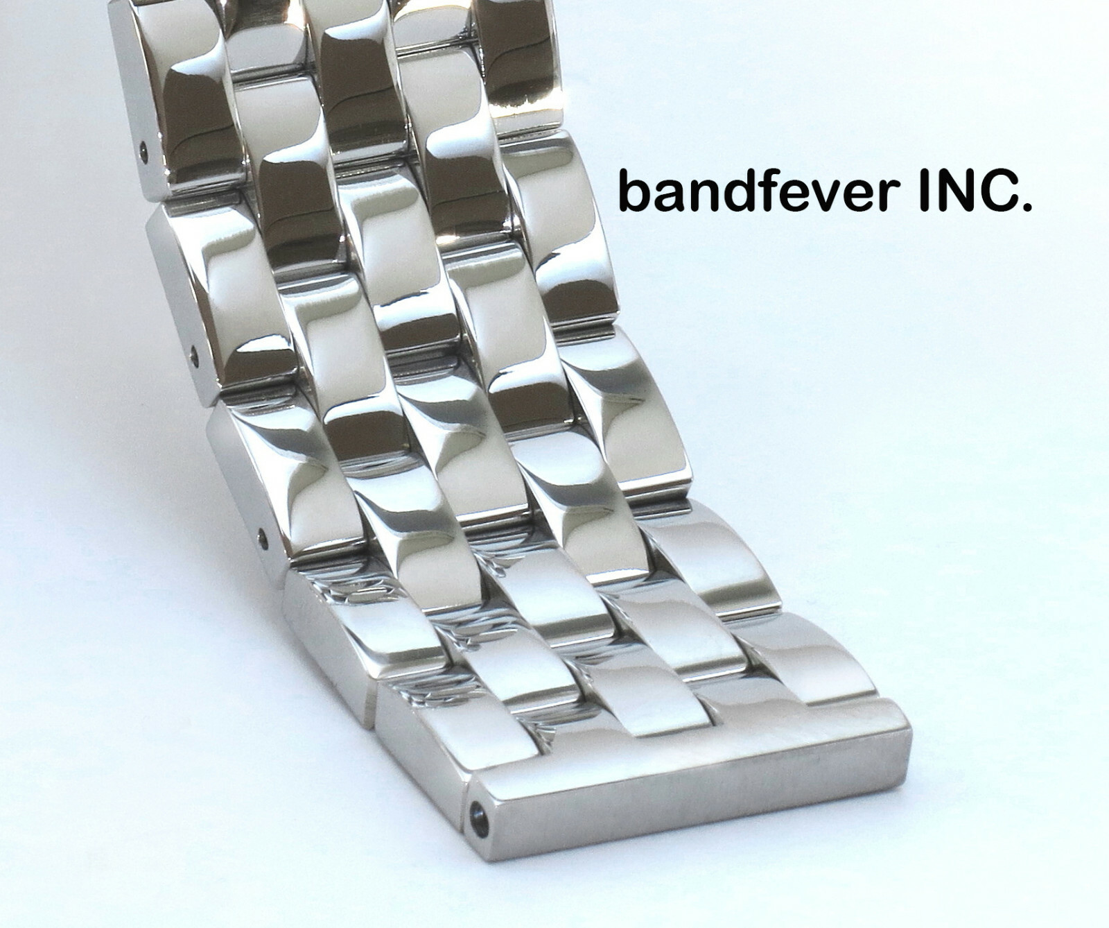 24mm Polished Stainless Steel Bracelet Fit Breitling Chronomat 41 AB0140 Watch
