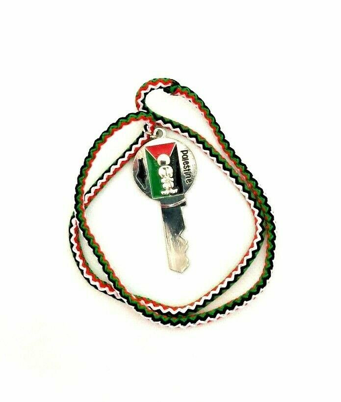 Palestinian 1948 Handala key Necklace with al Aqsa ,, details in description