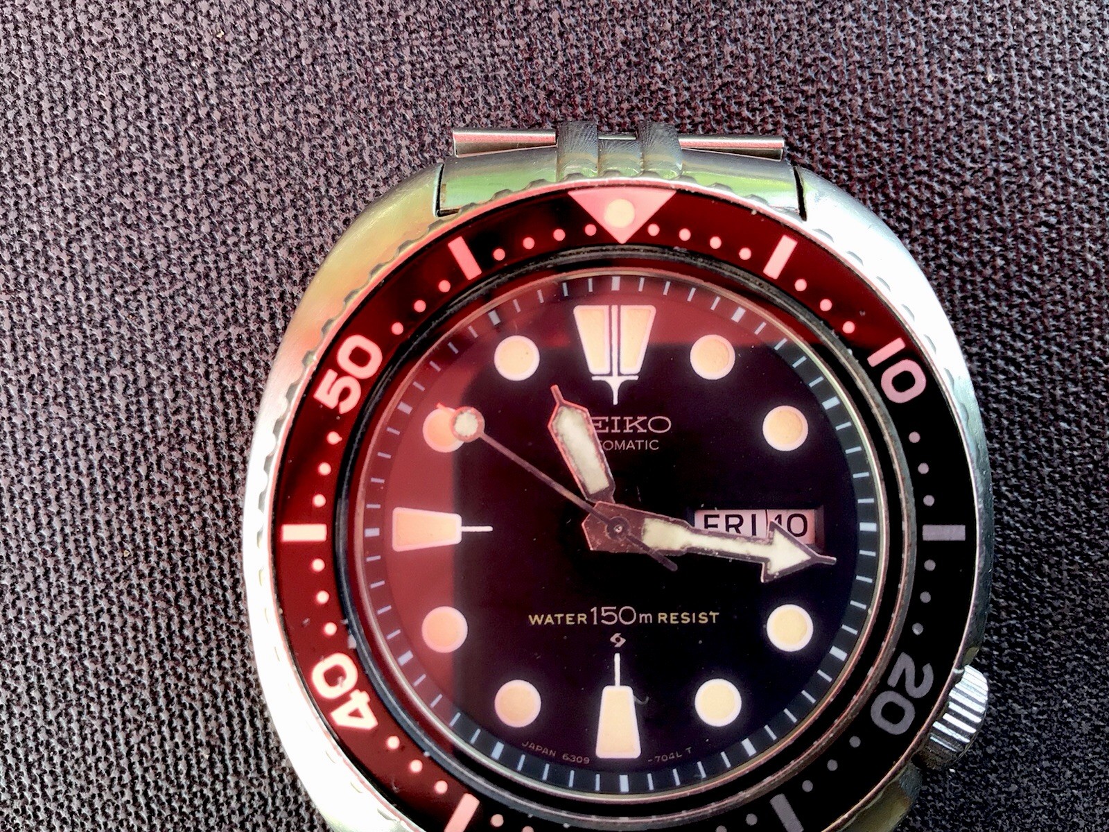 Seiko 6309-7040 Turtle Diver Men’s Automatic Wristwatch Steel Suwa dial 1977