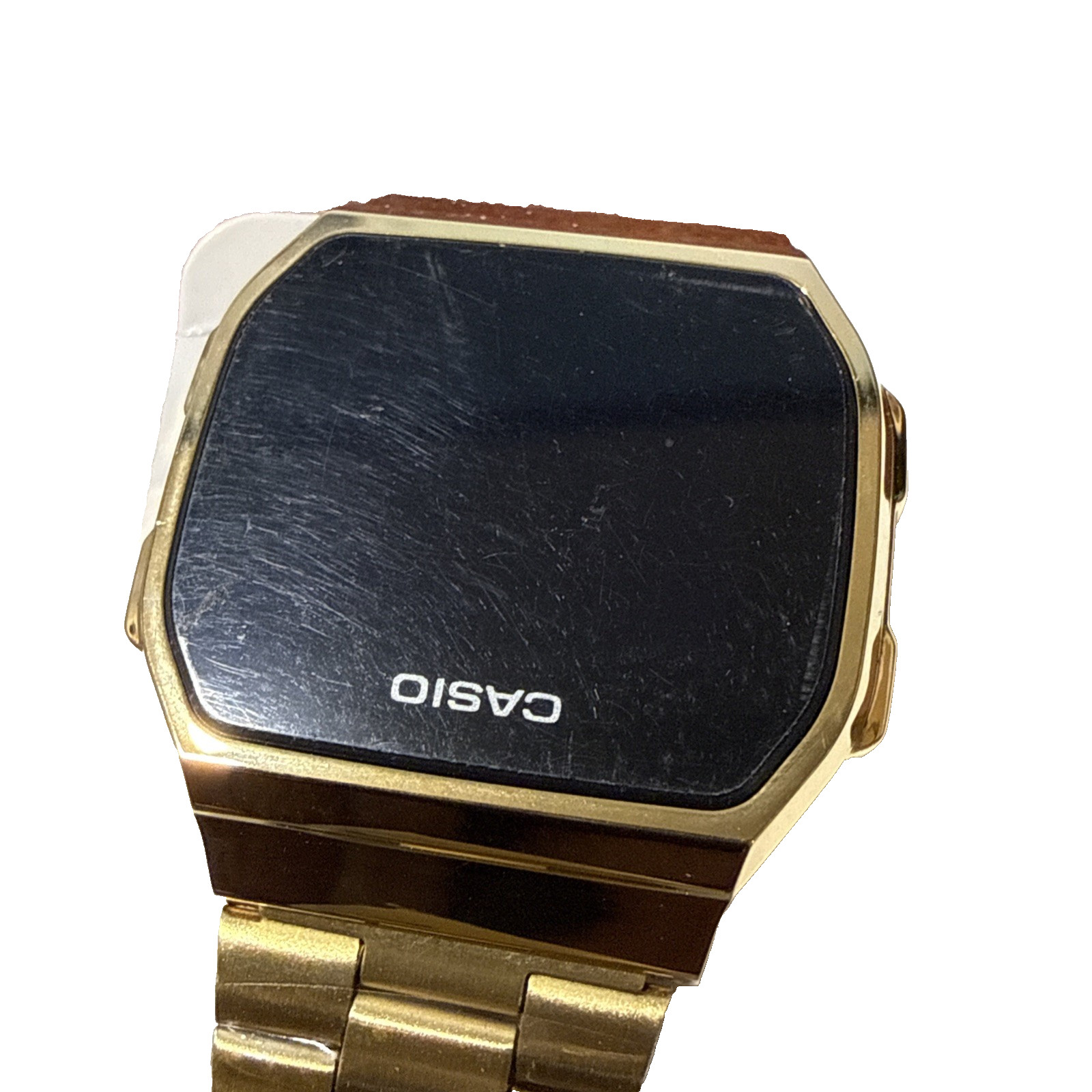 Casio A168WG Gold Digital Watch Black Dial Module 3298 Men’s Quartz Vintage OEM