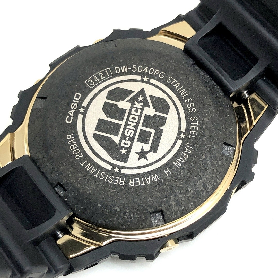 G SHOCK DW 5040PG 1 40th Anniversary Recrystallized Series Black Gold First Gene