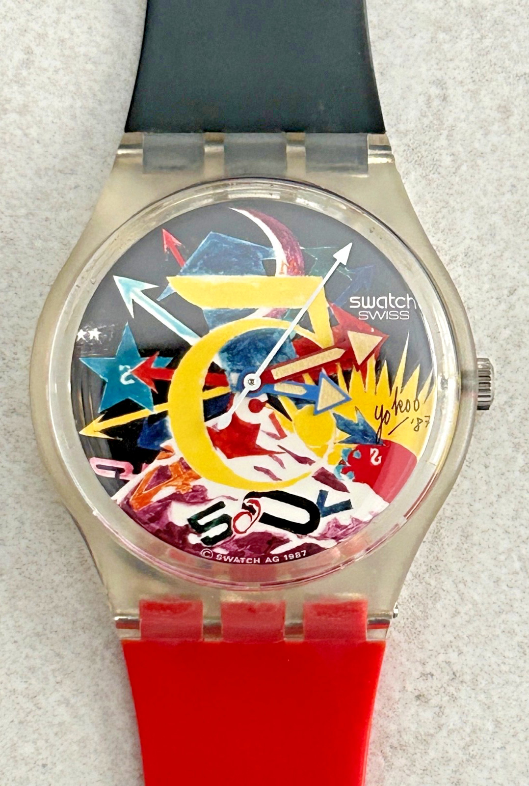 Swatch Art Special – Rorrim 5 – GZ107 – 1987 – Tadanori Yokoo – Rorrim 5 Shirt