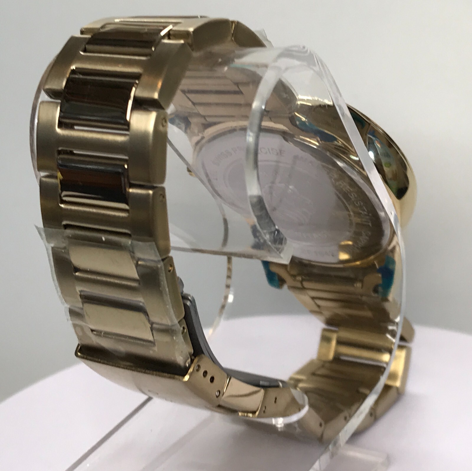 Watch NEW D’mario Heritage Switzerland NEW 18k Gold Plated All Stainless Steel