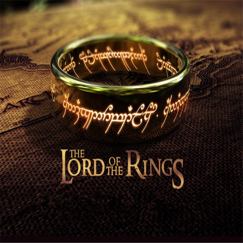 The Lord of the rings Lotr Charm Stainless Steel Fashion Women Men’s Ring Gift