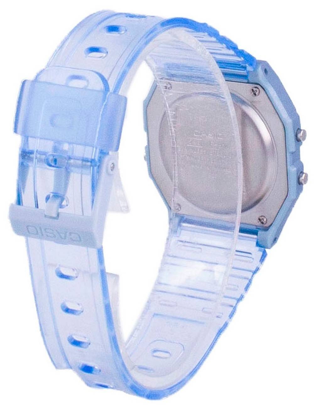 Casio Youth Blue Resin Digital Sports Grey Dial Quartz F-91WS-2 Unisex Watch