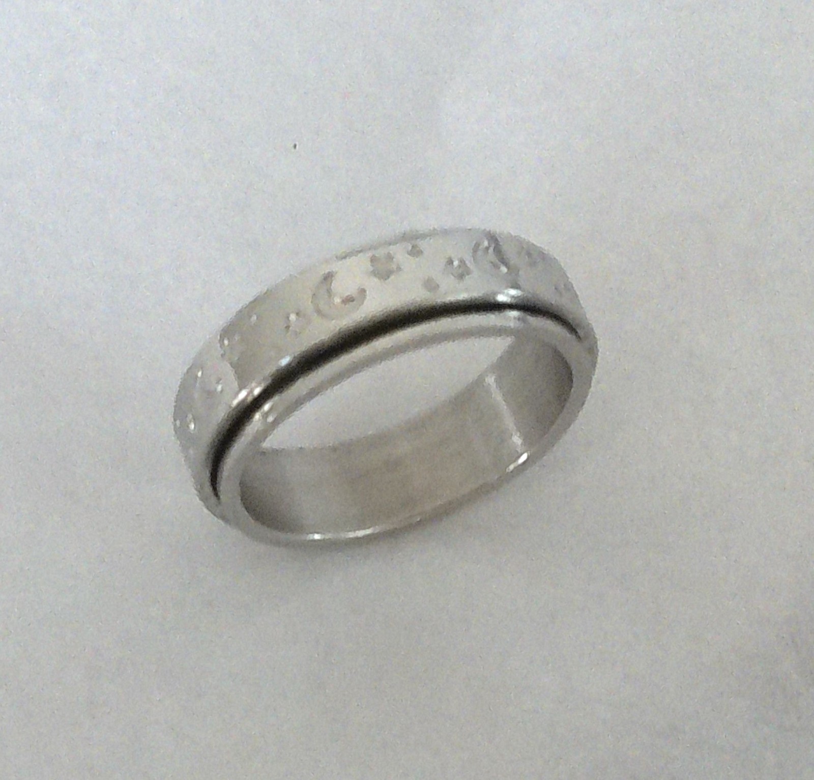 New Stainless-Steel Moons & Stars Spinner Ring Size 7 Perfect for All Occasions