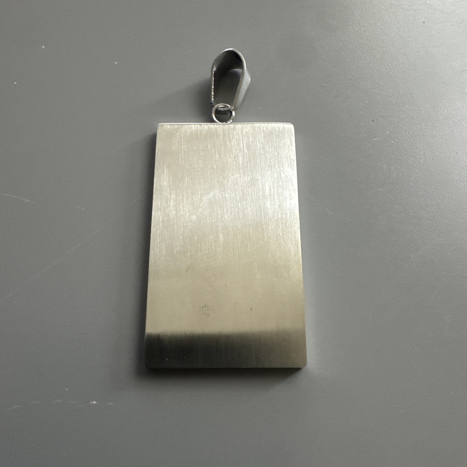 American Flag Pendant Silver Plated Stainless Steel 24” Chain USA America Gift