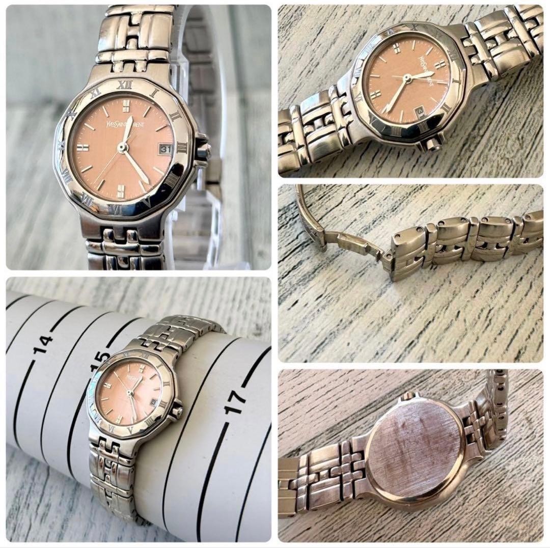 Yves Saint Laurent Ladies Watch Salmon Pink 25mm 0.98in Wrist 16cm 6.3in