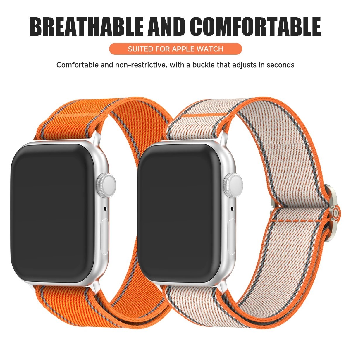 Nylon Strap Band For Apple Watch iWatch Series 10 9 8 7 6 5 SE Ultra 2 38mm-49mm