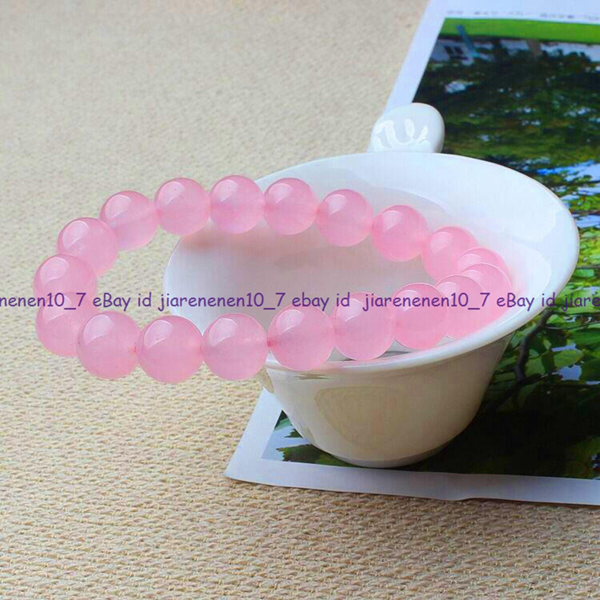 Natural 8/10/12mm Round Gem Beads Stretch Bracelet 7.5″ Multiple Color Choices