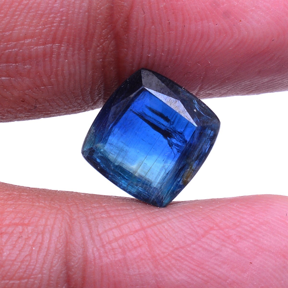 5.80 Cts Natural Kyanite Untreated 10.78mm*10.40mm Cushion Cut Loose Gemstone